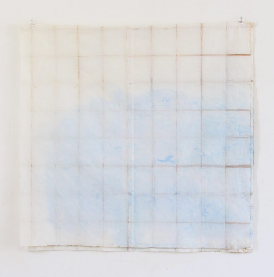 Pan5 encre et pigment sur papier replie 150x150 cm