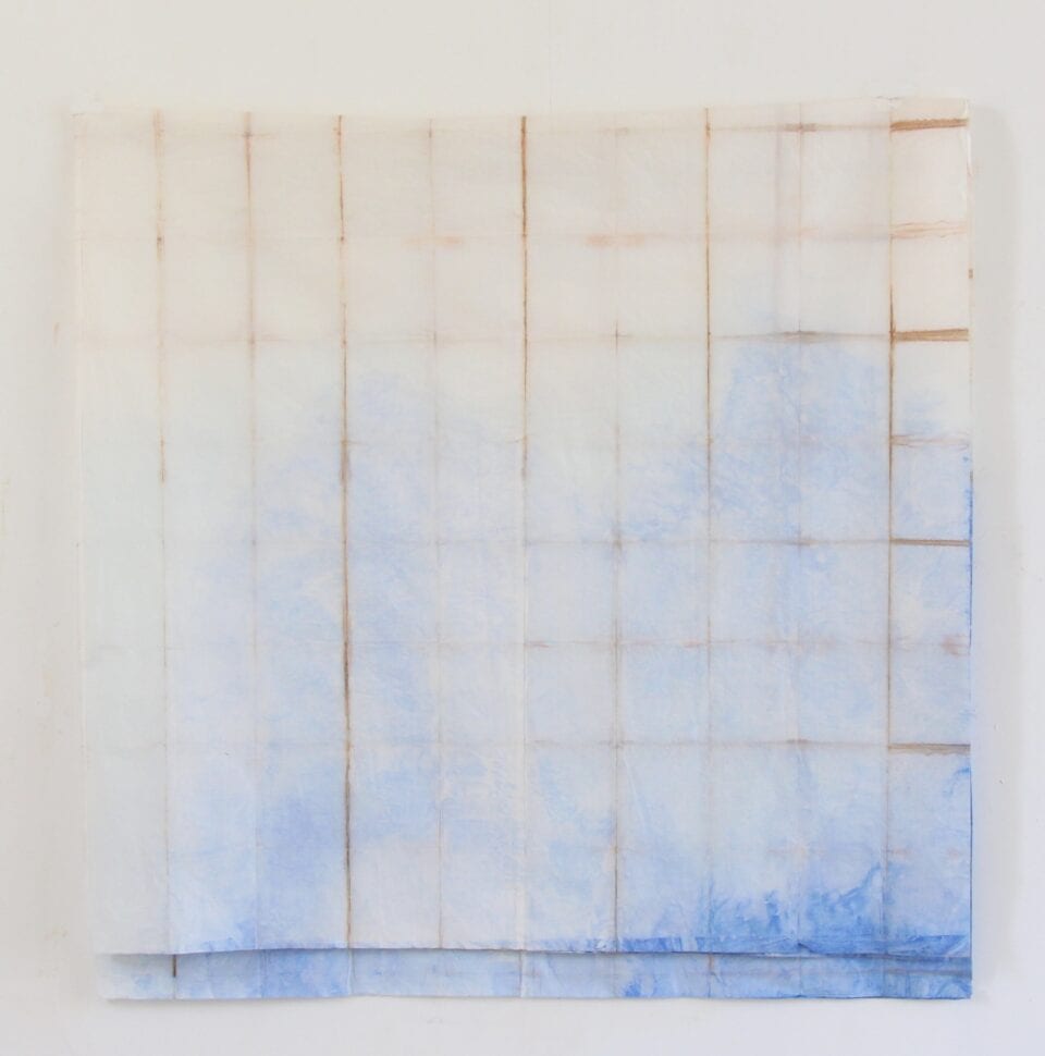 Pan6 encre et pigment sur papier replie 150x150 cm