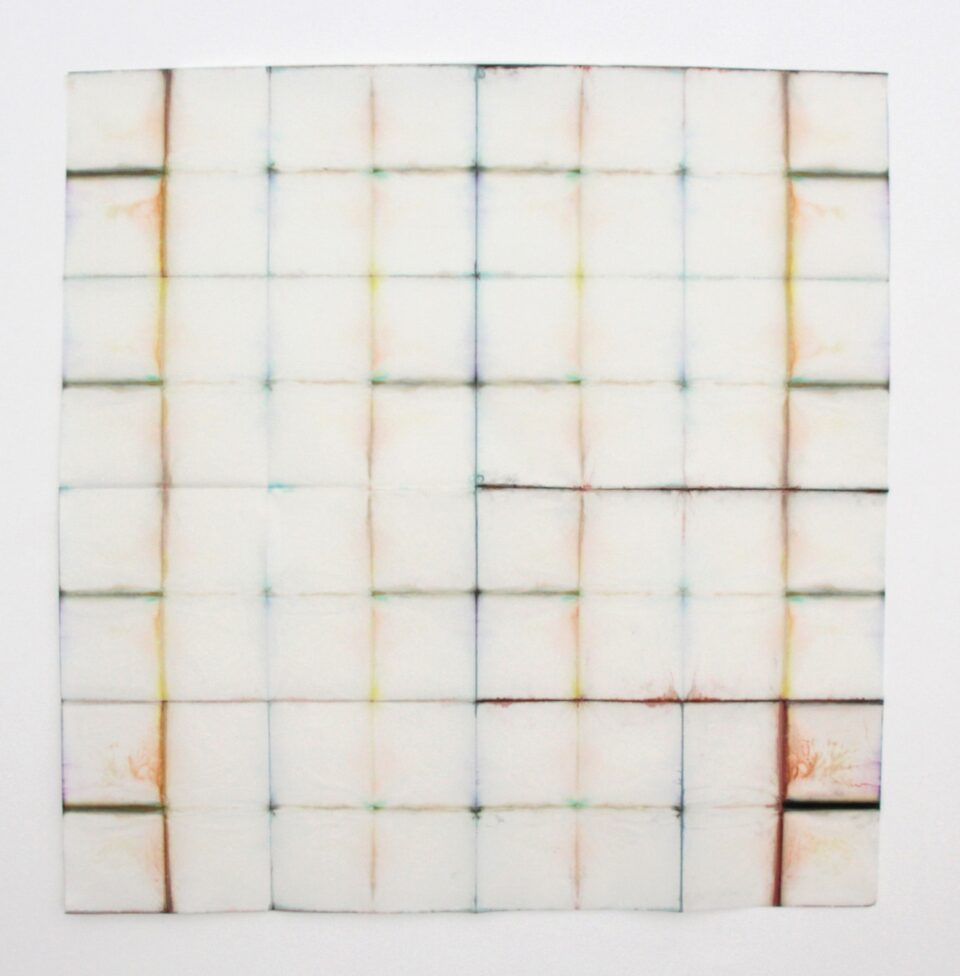 Partition 4 encre sur papier plie 138x140 cm